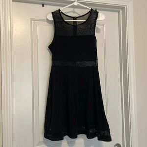 Express sleeveless black dress.